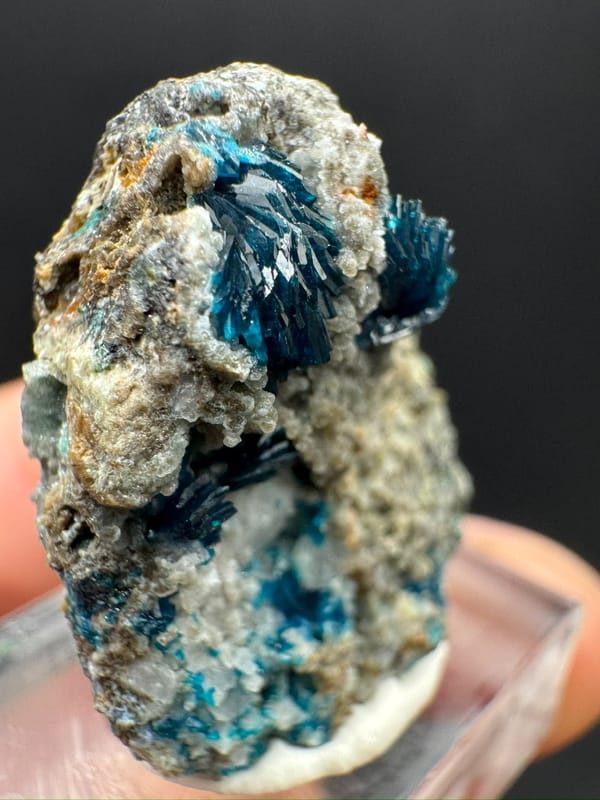 Veszelyite from Yunnan, China, individual mineral specimen view 5