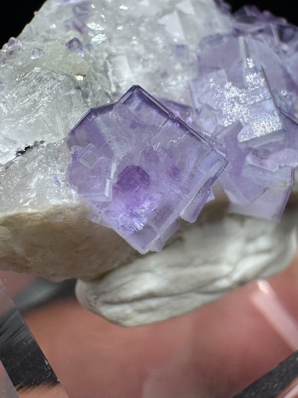 Fluorite from Yaogangxian Mine, Yizhang Co., Hunan, China, individual mineral specimen view 2
