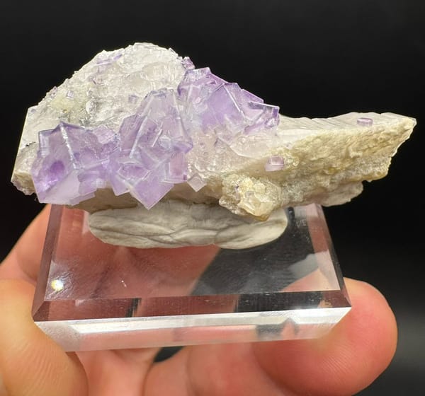 Fluorite from Yaogangxian Mine, Yizhang Co., Hunan, China, individual mineral specimen view 3