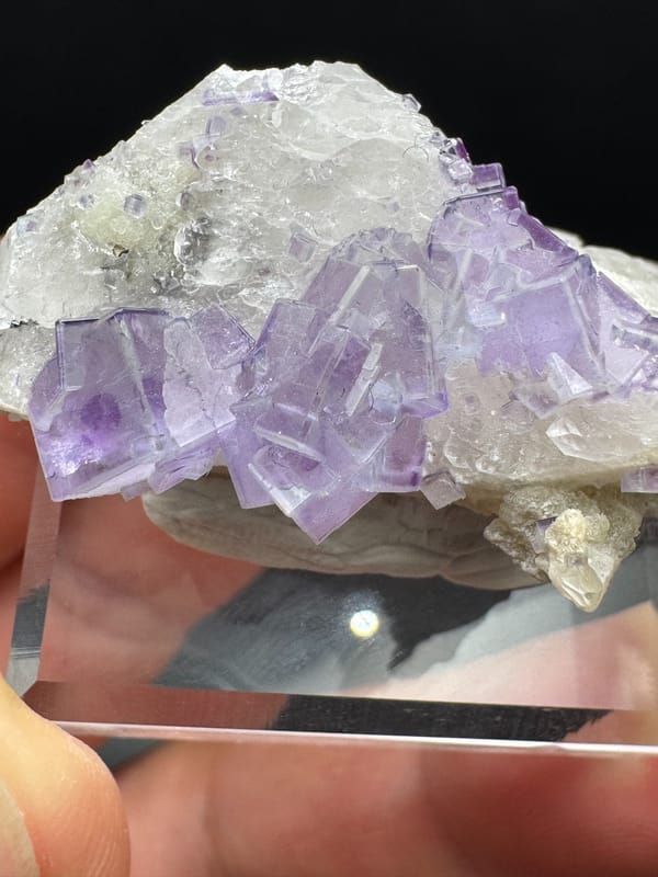 Fluorite from Yaogangxian Mine, Yizhang Co., Hunan, China, individual mineral specimen view 4