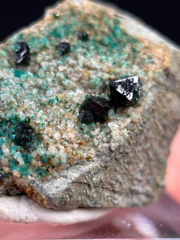 Libethenite from DR Congo, individual mineral specimen view 3