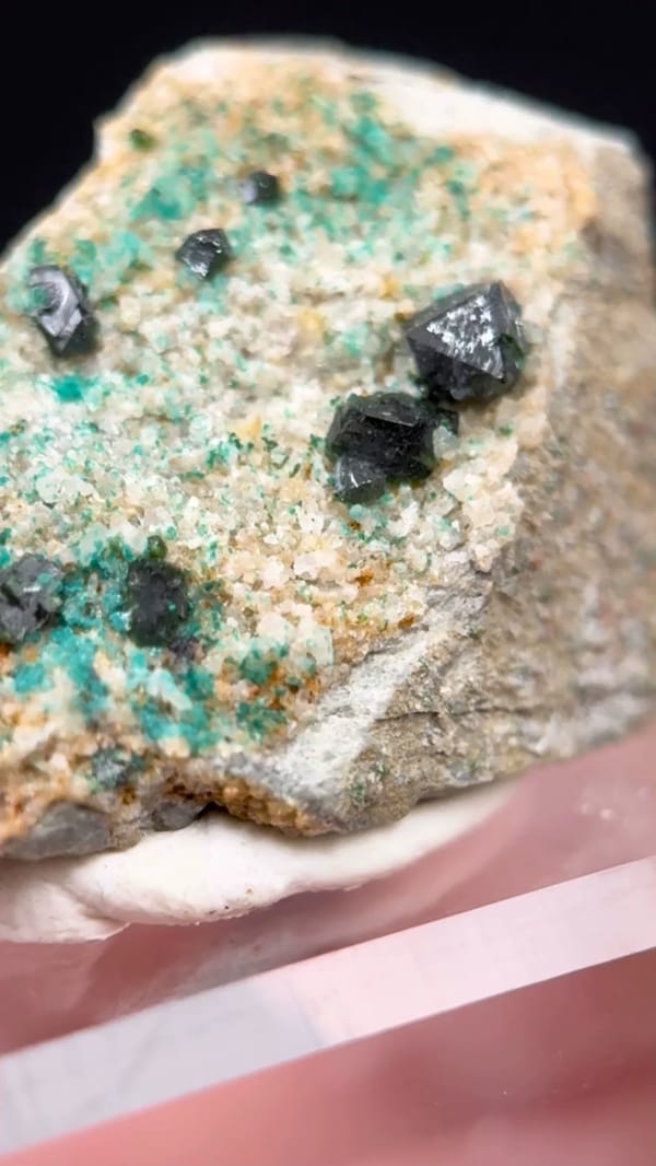 Libethenite from DR Congo, individual mineral specimen view 9