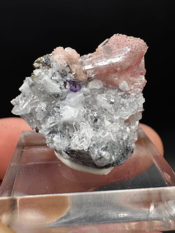Fluorite from Wuzhou, Guangxi, China, individual mineral specimen view 2