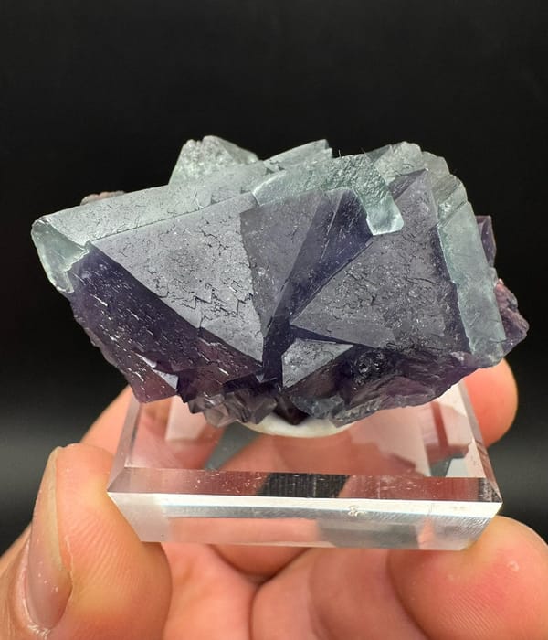 Fluorite from Inner Mongolia, China, individual mineral specimen view 2