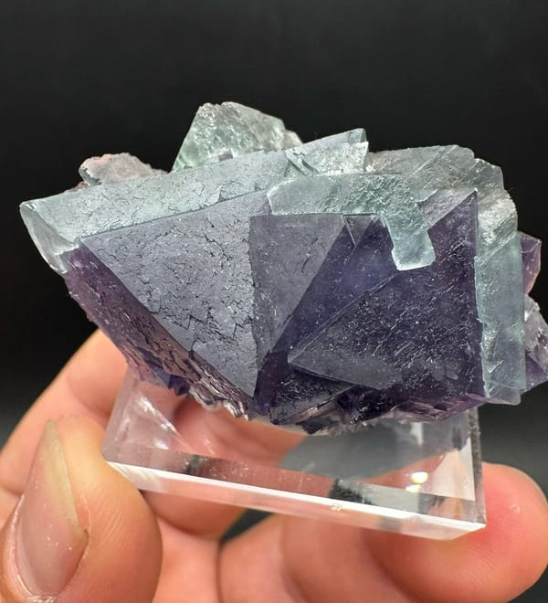 Fluorite from Inner Mongolia, China, individual mineral specimen view 4
