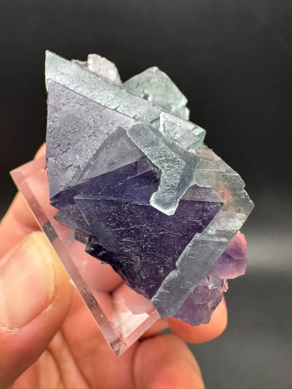 Fluorite from Inner Mongolia, China, individual mineral specimen view 5