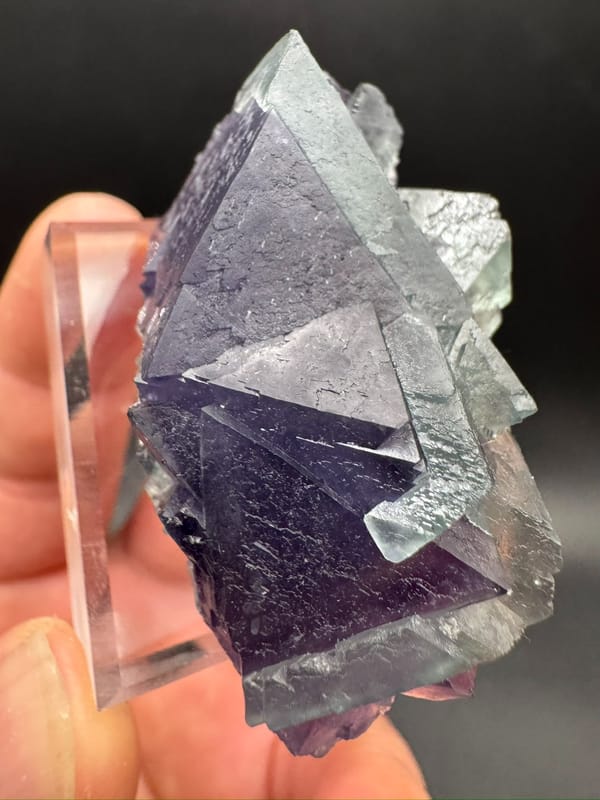 Fluorite from Inner Mongolia, China, individual mineral specimen view 6