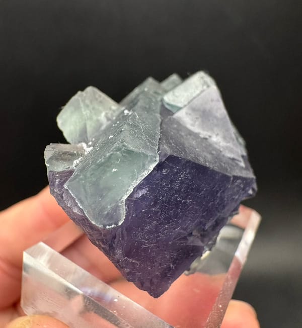 Fluorite from Inner Mongolia, China, individual mineral specimen view 9