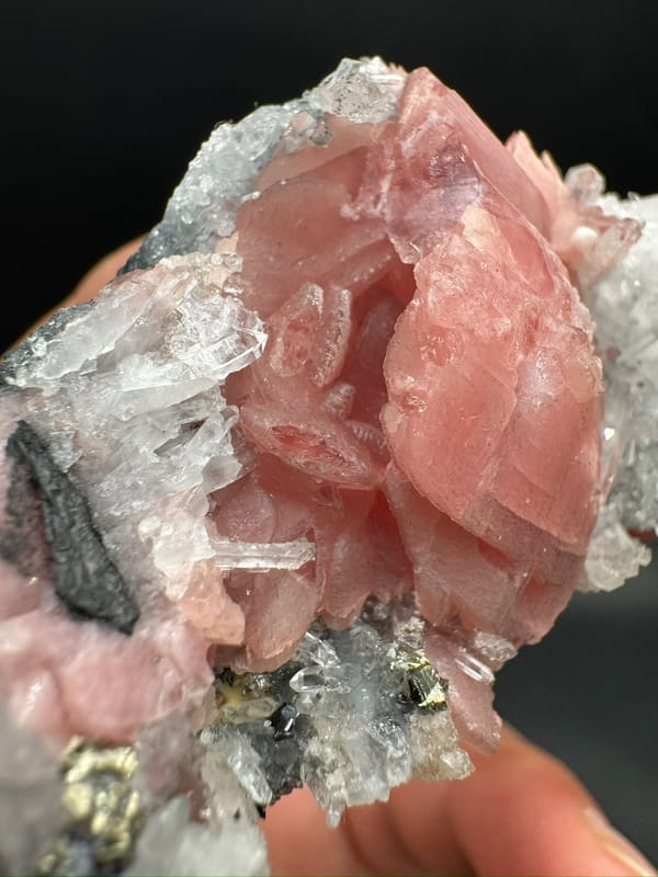 Rhodochrosite from Wuzhou, Guangxi, China, individual mineral specimen view 6