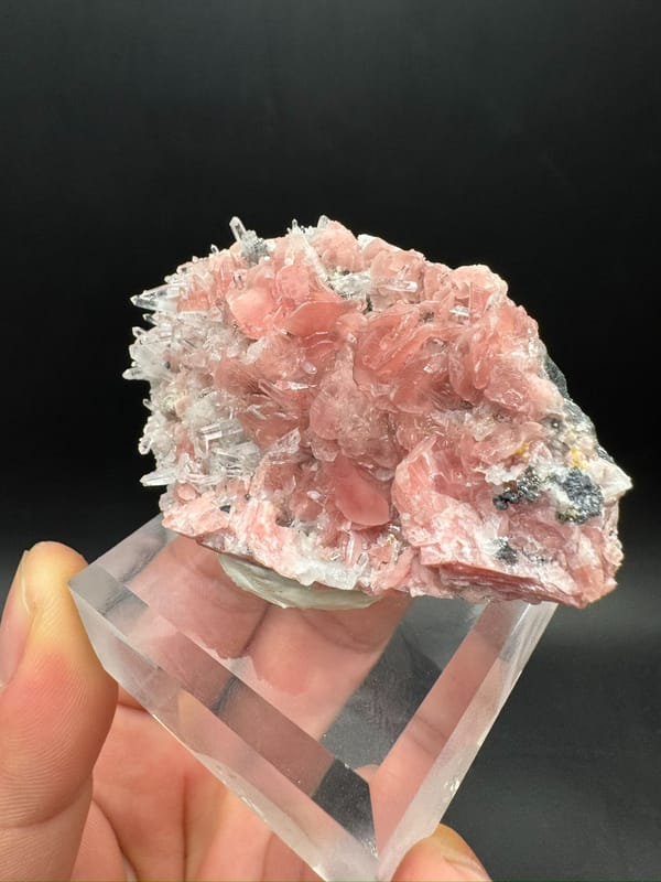 Rhodochrosite from Wuzhou, Guangxi, China, individual mineral specimen view 2