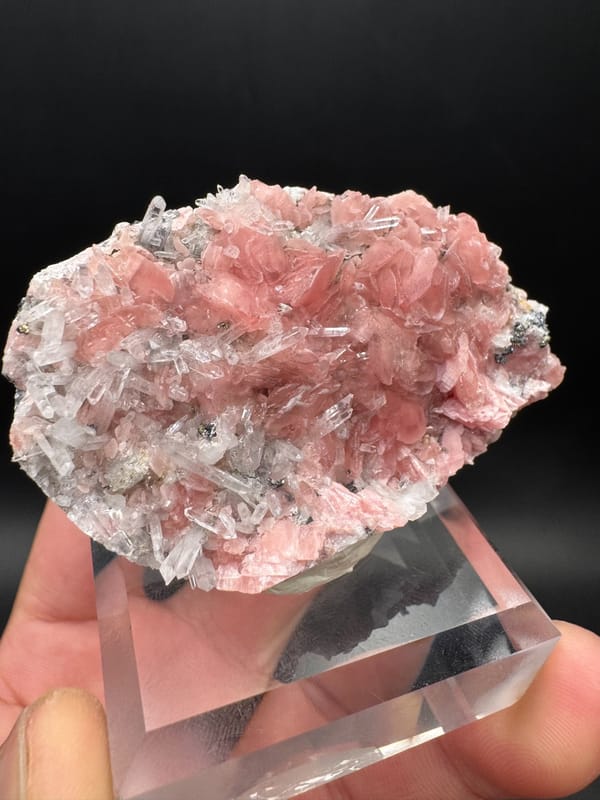 Rhodochrosite from Wuzhou, Guangxi, China, individual mineral specimen view 3