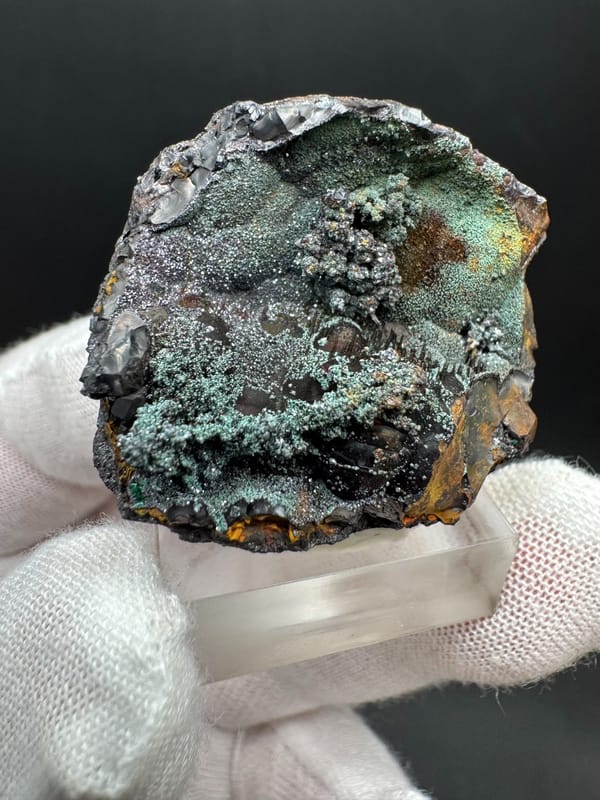 Cuprite from Anhui, China, individual mineral specimen view 2