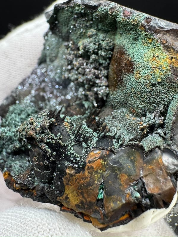 Cuprite from Anhui, China, individual mineral specimen view 3