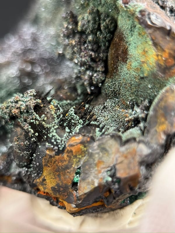 Cuprite from Anhui, China, individual mineral specimen view 8
