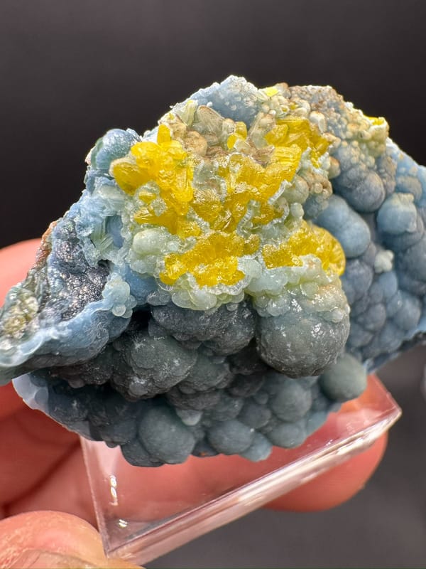 Plumbogummite from Guangxi, China, individual mineral specimen view 5