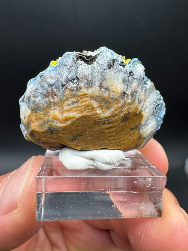 Plumbogummite from Guangxi, China, individual mineral specimen view 6