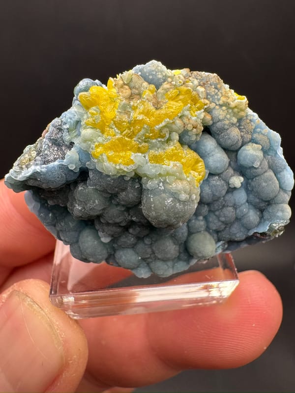 Plumbogummite from Guangxi, China, individual mineral specimen view 7