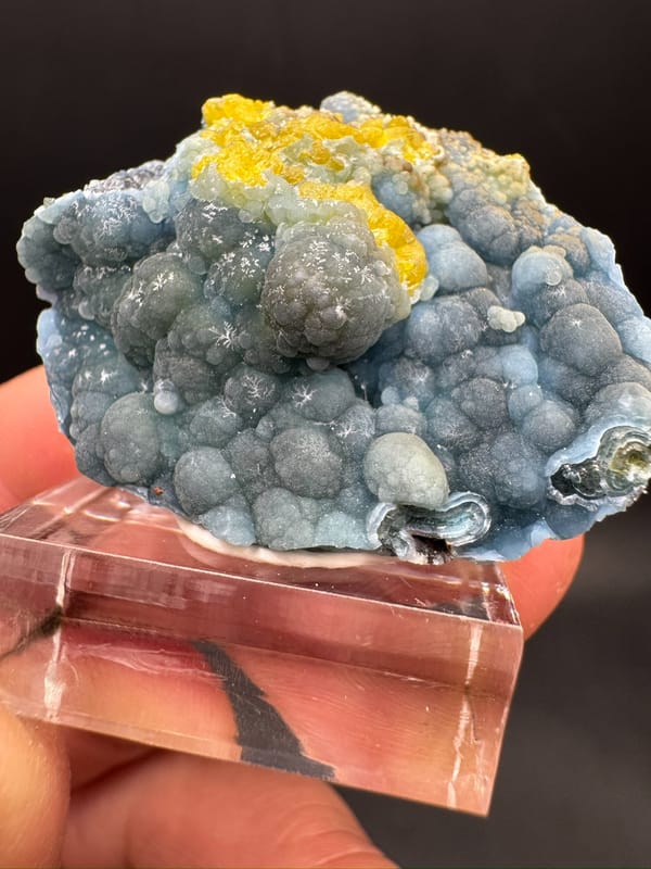 Plumbogummite from Guangxi, China, individual mineral specimen view 8