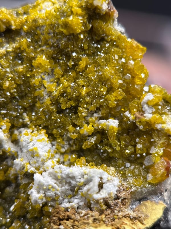 Mimetite from Lianping, Guangdong, China, individual mineral specimen view 2