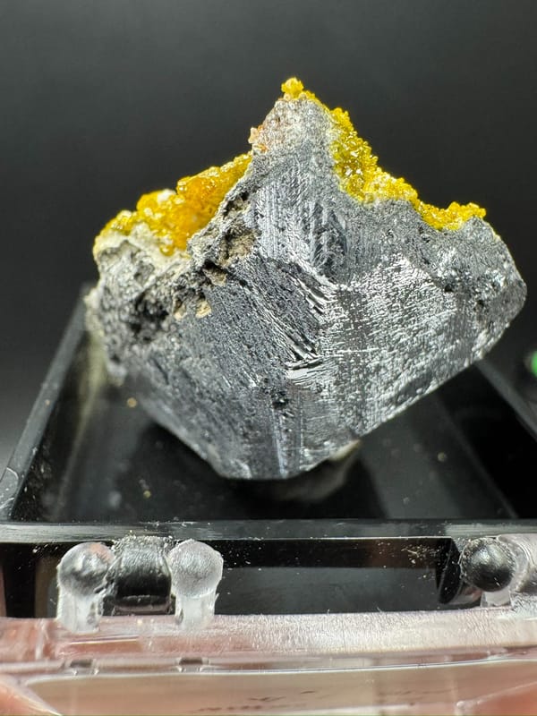 Mimetite from Lianping, Guangdong, China, individual mineral specimen view 5