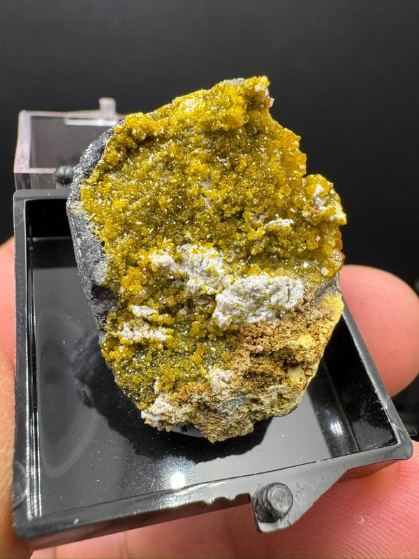 Mimetite from Lianping, Guangdong, China, individual mineral specimen view 6