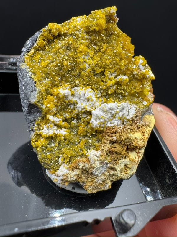 Mimetite from Lianping, Guangdong, China, individual mineral specimen view 7