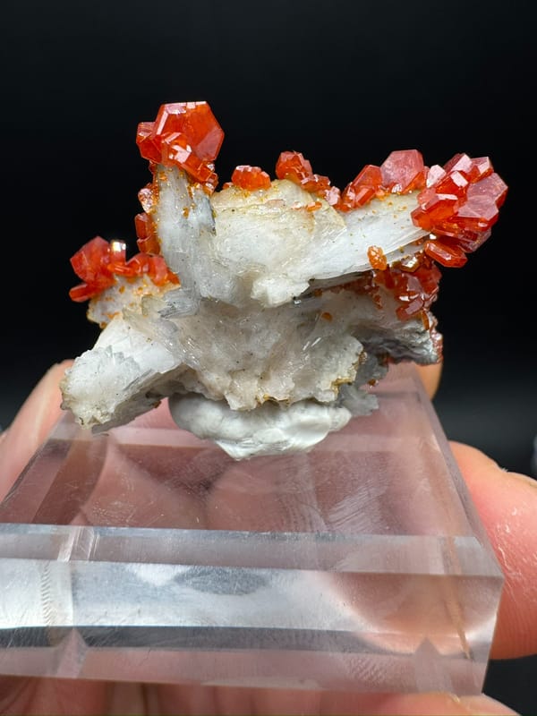 Vanadinite from Morocco, individual mineral specimen view 5