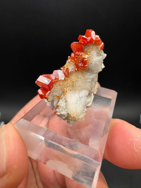 Vanadinite from Morocco, individual mineral specimen view 6