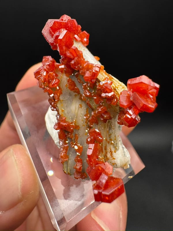 Vanadinite from Morocco, individual mineral specimen view 7
