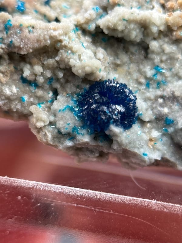 Veszelyite from Yunnan, China, individual mineral specimen view 2