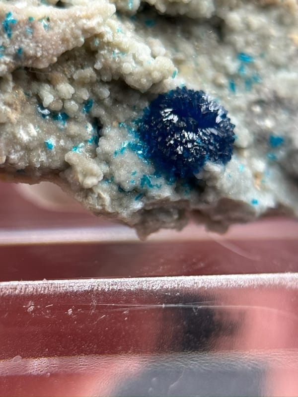 Veszelyite from Yunnan, China, individual mineral specimen view 3