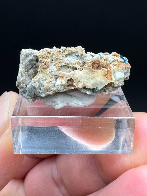 Veszelyite from Yunnan, China, individual mineral specimen view 4