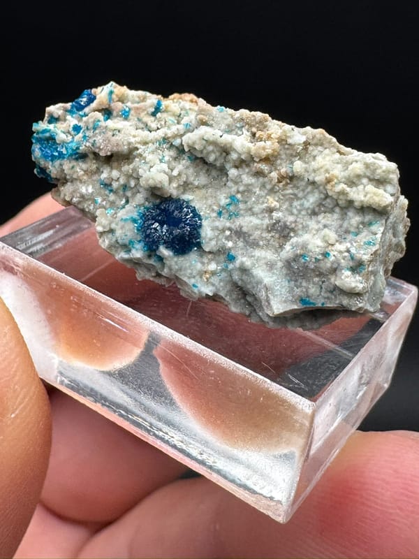 Veszelyite from Yunnan, China, individual mineral specimen view 5