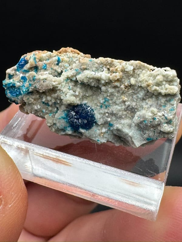 Veszelyite from Yunnan, China, individual mineral specimen view 6