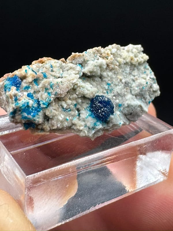 Veszelyite from Yunnan, China, individual mineral specimen view 7