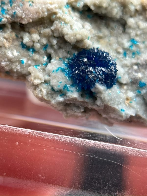 Veszelyite from Yunnan, China, individual mineral specimen view 8