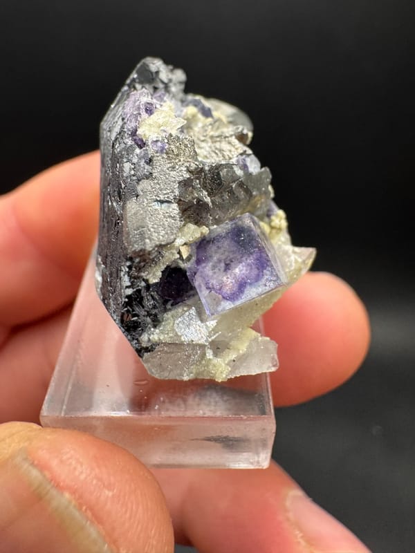 Fluorite from Inner Mongolia, China, individual mineral specimen view 2