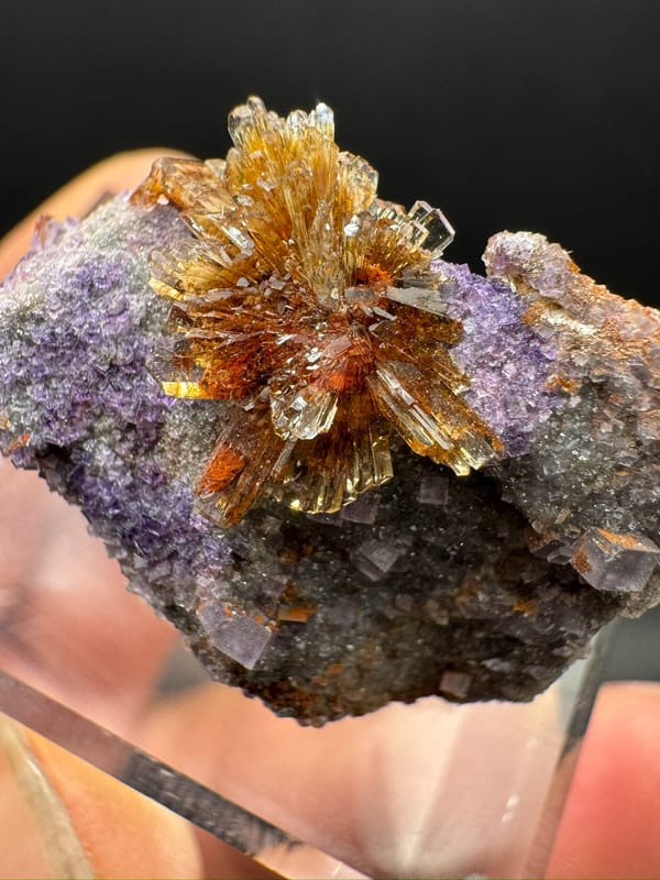 Creedite from Guizhou, China, individual mineral specimen view 2