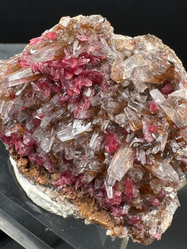 Unidentified pink mineral from Morocco, individual mineral specimen view 2