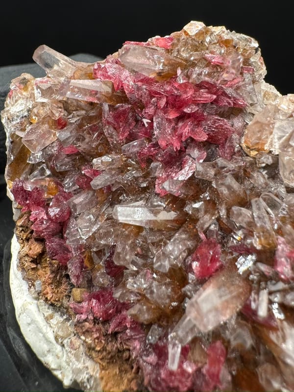 Unidentified pink mineral from Morocco, individual mineral specimen view 4