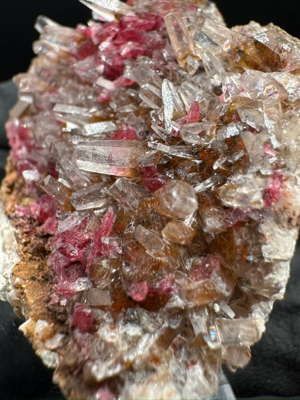 Unidentified pink mineral from Morocco, individual mineral specimen view 6
