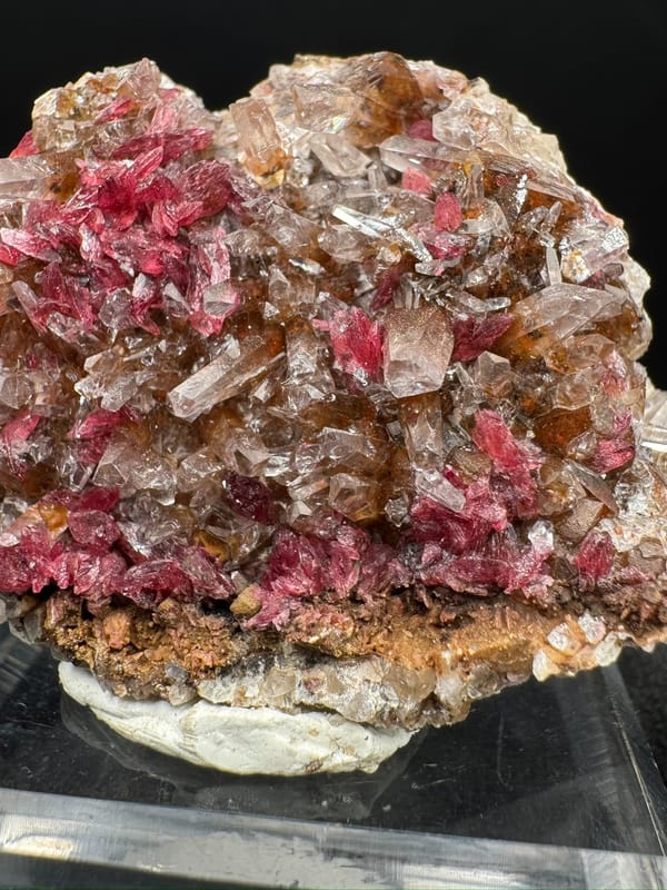 Unidentified pink mineral from Morocco, individual mineral specimen view 7