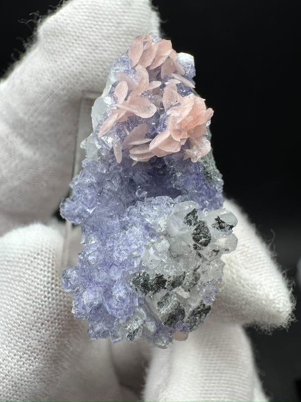 Fluorite from Wuzhou, Guangxi, China, individual mineral specimen view 3