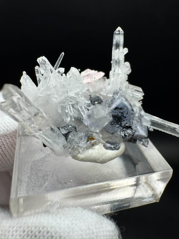 Galena from Wuzhou, Guangxi, China, individual mineral specimen view 4