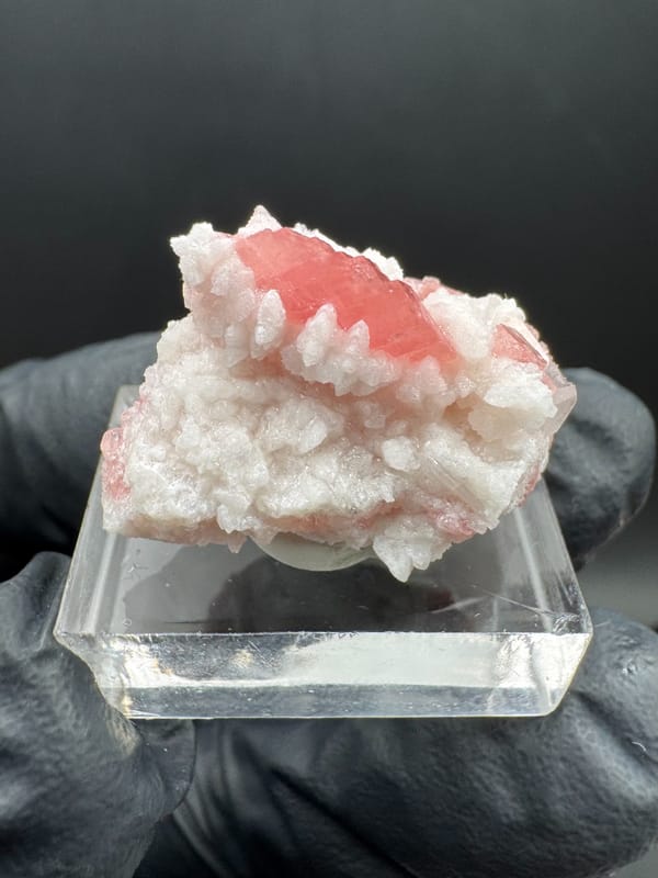 Rhodochrosite from Wuzhou, Guangxi, China, individual mineral specimen view 2