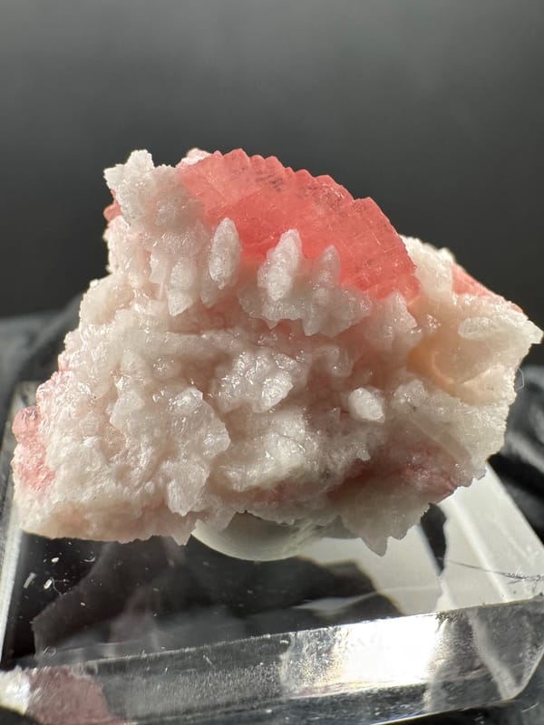 Rhodochrosite from Wuzhou, Guangxi, China, individual mineral specimen view 3