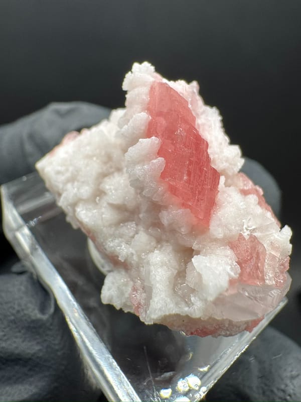 Rhodochrosite from Wuzhou, Guangxi, China, individual mineral specimen view 5