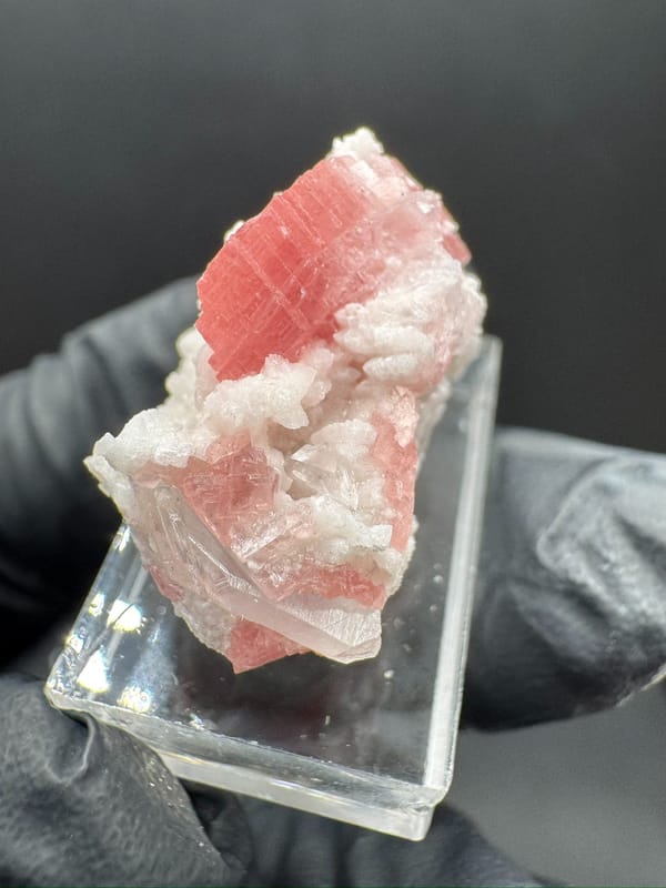 Rhodochrosite from Wuzhou, Guangxi, China, individual mineral specimen view 6