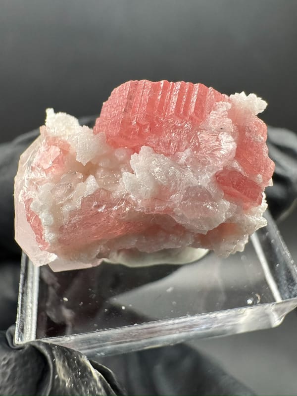 Rhodochrosite from Wuzhou, Guangxi, China, individual mineral specimen view 8