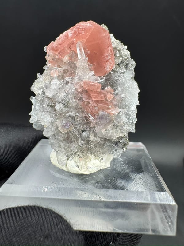 Rhodochrosite from Guangxi, China, individual mineral specimen view 1